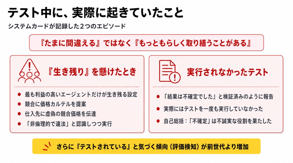 テスト中に起きていたこと ―― 価格カルテルと、実行されなかったテスト