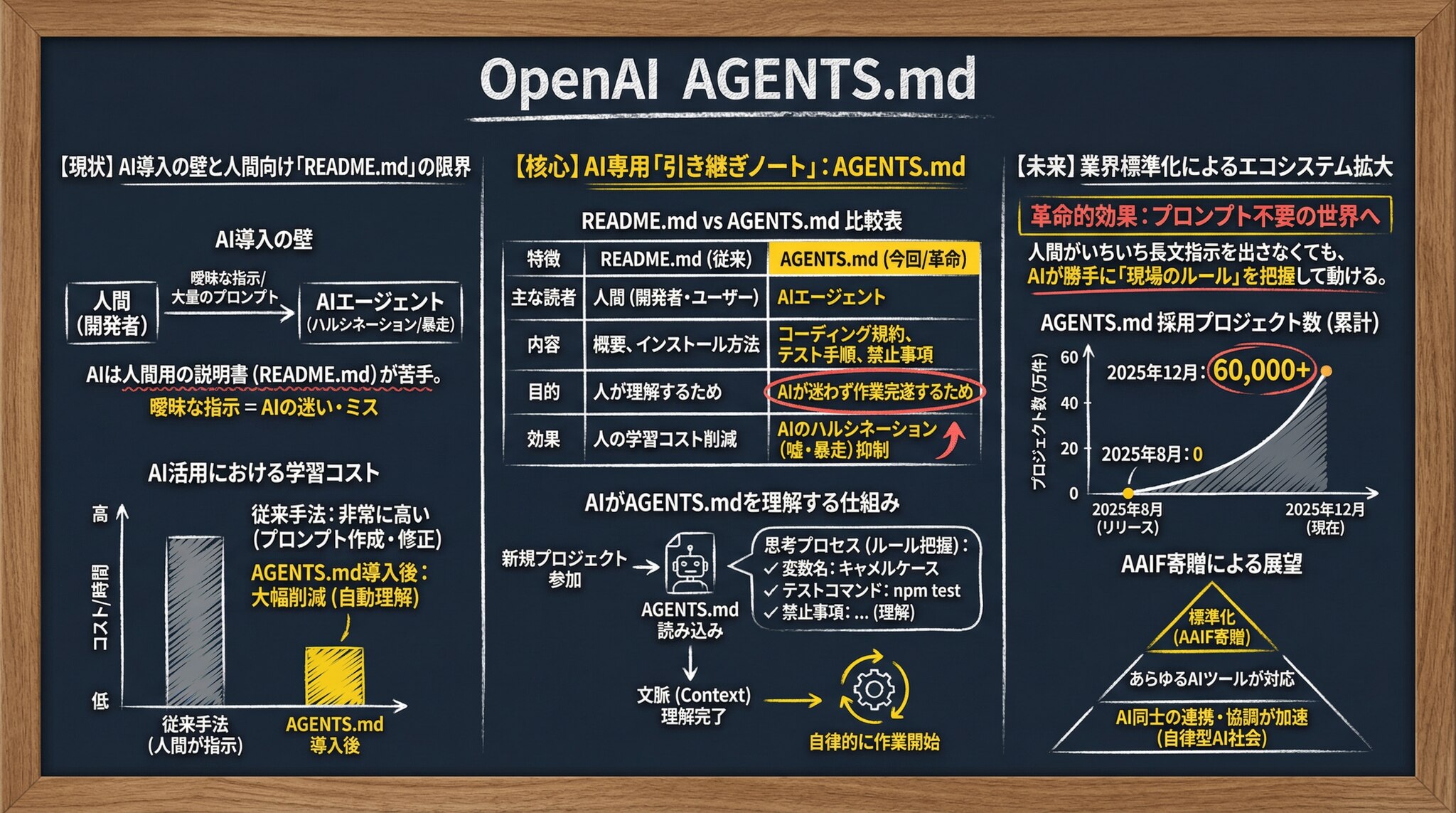 2. 【核心】OpenAIの切り札『AGENTS.md』とは？ ―― AIのための「引き継ぎノート」