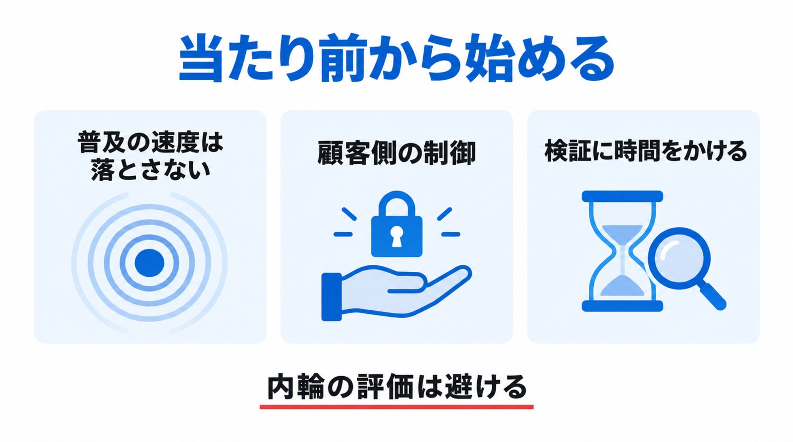 ナデラさんの答え「まず、当たり前のところから」