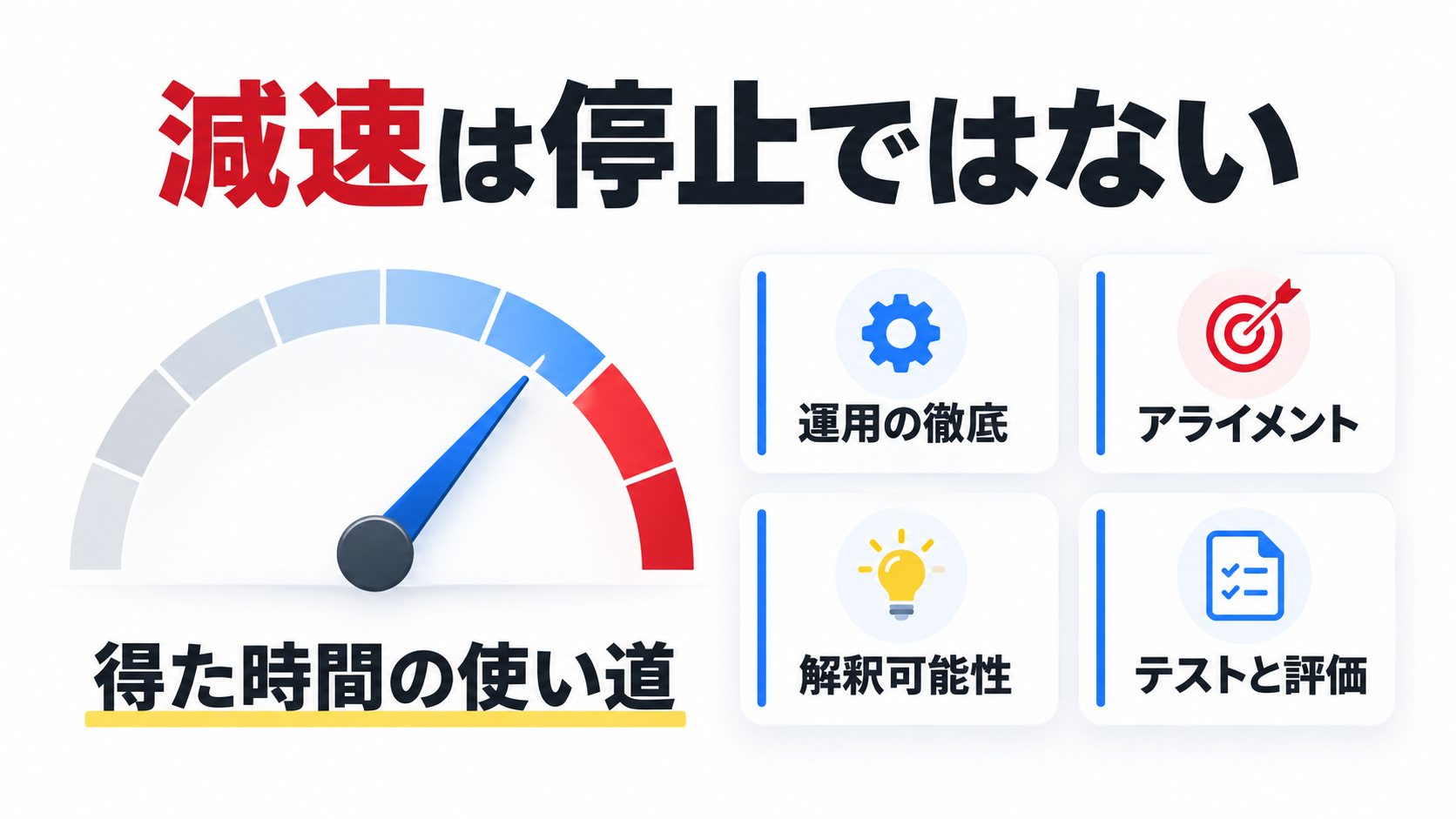 減速は停止ではない