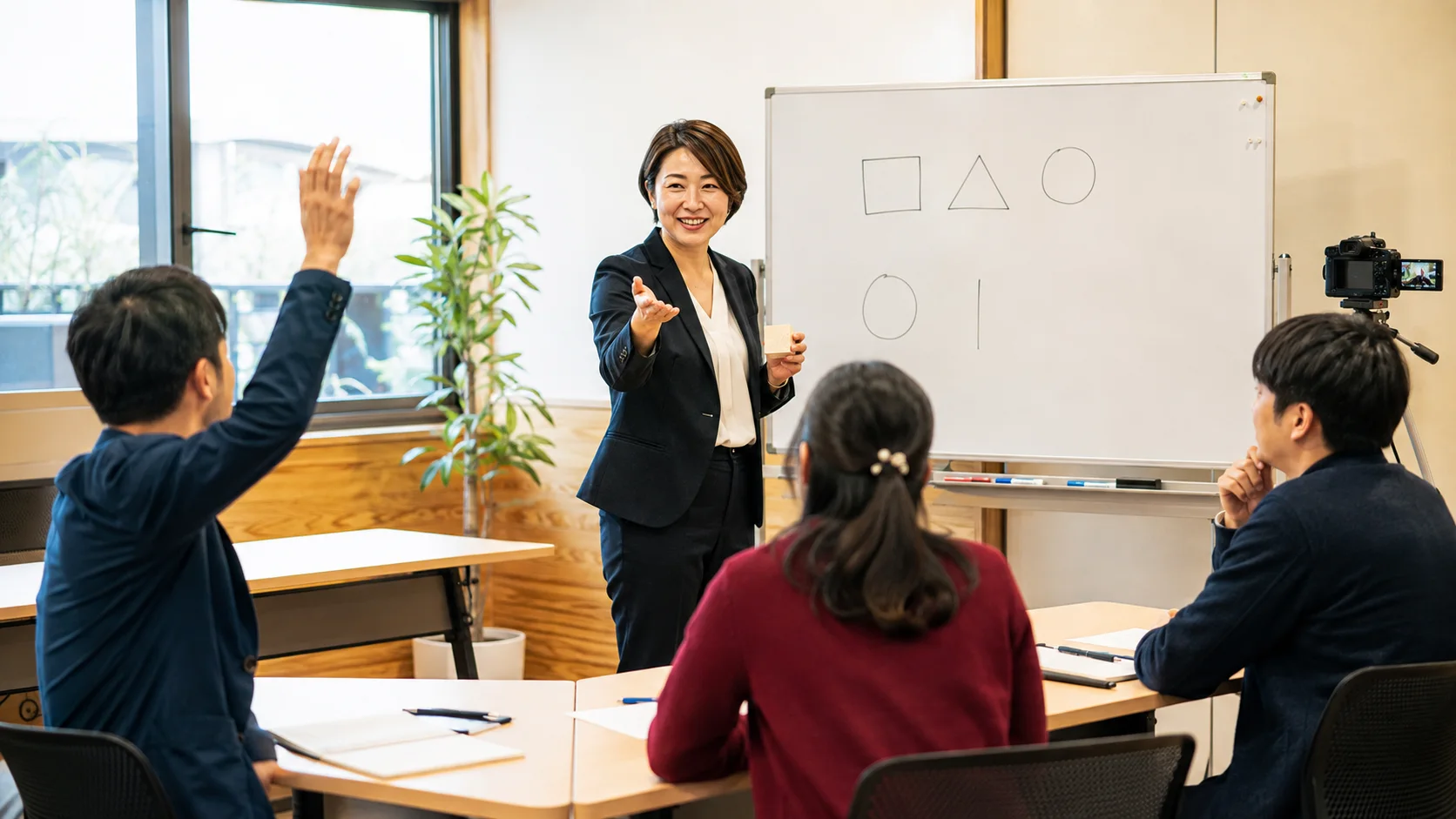 강사・연수 활용을 소개하는 AI 생성 이미지