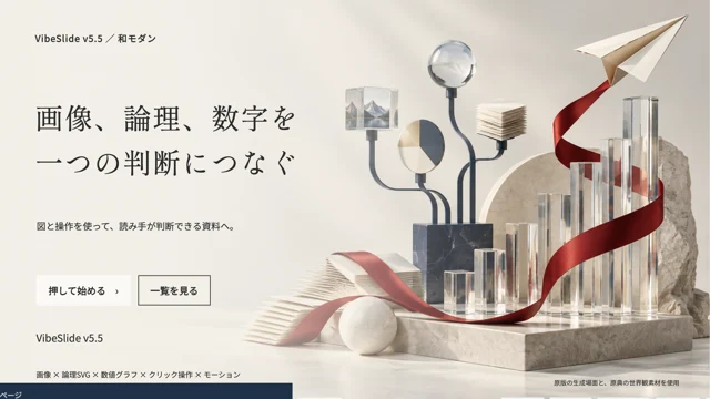 和モダンのVibeSlide作例